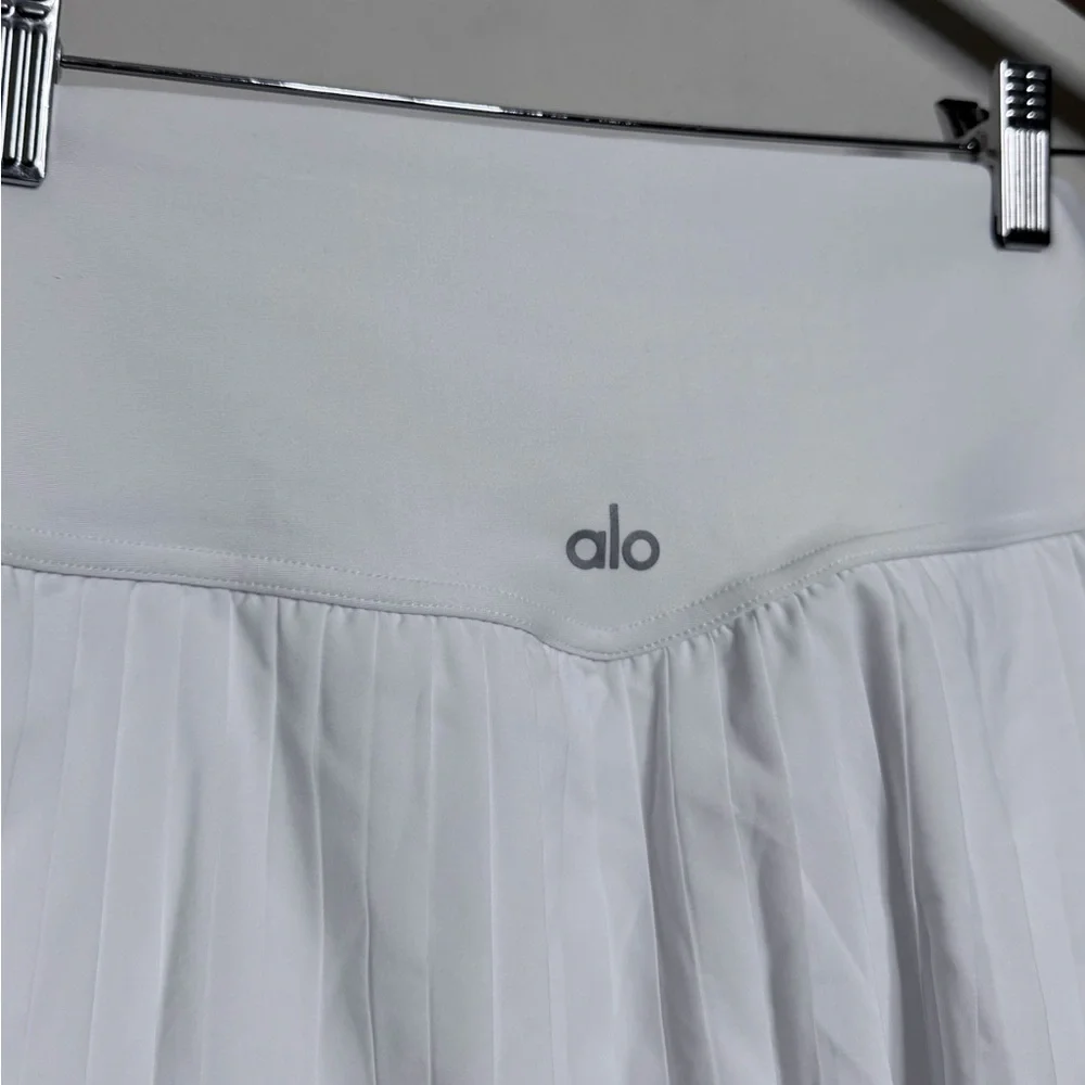 ALO Yoga Grand Slam Tennis Skirt White